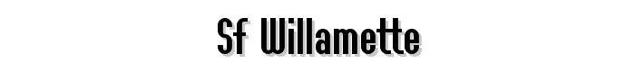 SF Willamette font
